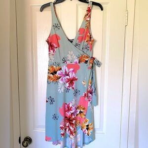 Express floral midi dress